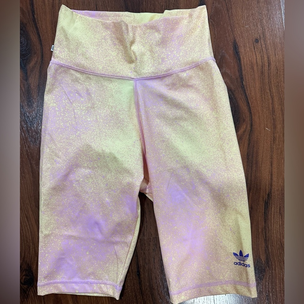 Adidas originals tie dye gradient-effect bike shorts size S